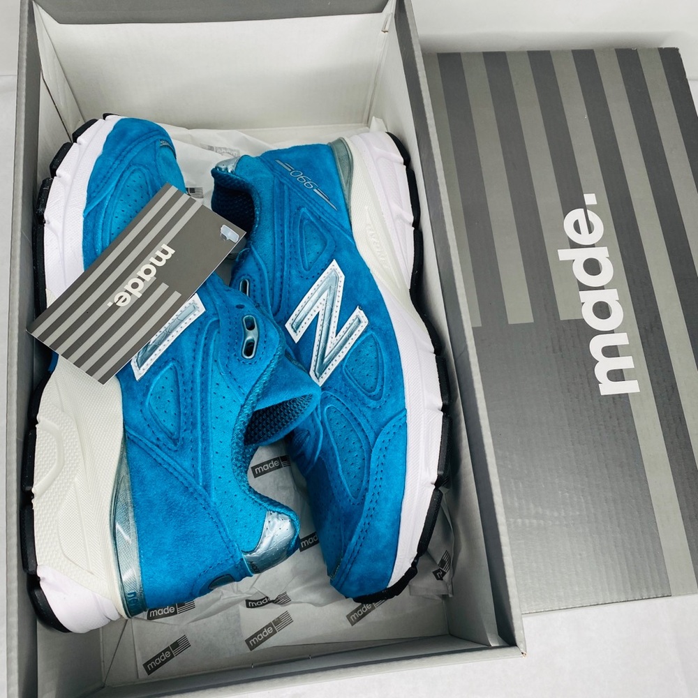 New Balance Women's W990LB4 Lake Blue Running Shoe - Picture 4 of 8